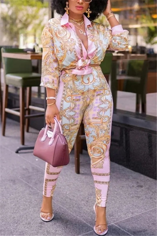 Two Piece Pencil Long Sleeve Suits